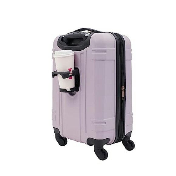 20-Inch Hardside Carry-On Luggage with USB Port & Cup Holder - Picture 4 of 7